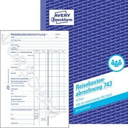 AVERY Zweckform Reisekostenabrechnung 743 DIN A5 Perforiert N/A 50 Blatt Produktbild