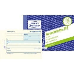 AVERY Zweckform Ausgabebelege 303 DIN A6 quer Perforiert 50 Blatt Produktbild