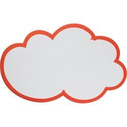Franken Große Wolke Moderationskarten 62 x 37 cm Papier Rot, Weiß 20 Stück Produktbild