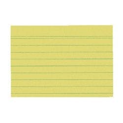 herlitz Karteikarten DIN A7 100 Karten Gelb 10,5 x 7,4 cm 100 Stück Produktbild