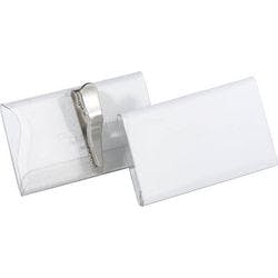 DURABLE Namensschilder Krokodilklemme 15,5 x 5,5 x 21,5 cm Kunststoff 25 Stück Produktbild