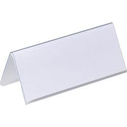DURABLE Tischnamensschild 6,1 x 15 x 12,2 cm PVC (Polyvinylchlorid) Transparent 25 Stück Produktbild