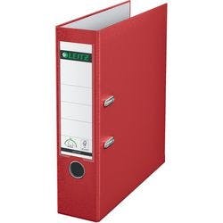 Leitz 180° Ordner DIN A4 82 mm Rot 2 Ringe 1010 PP (Polypropylen) Glatt Hochformat Produktbild