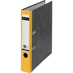 Leitz 180° Ordner DIN A4 52 mm Gelb 2 Ringe 1050 Pappkarton Wolkenmarmor Hochformat Produktbild