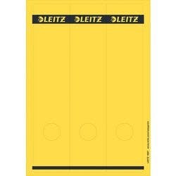 Leitz PC-beschriftbare Selbstklebende Rückenschilder 1687 Lang Für Leitz 1080 Qualitäts-Ordner Gelb 62 x 285 mm 75 Stück Produktbild