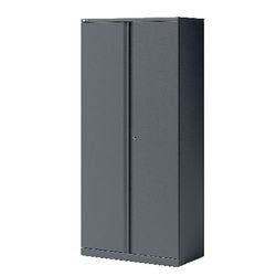 Bisley Flügeltürenschrank Stahl 4 Fachböden abschließbar 914 x 470 x 1.970 mm Anthrazit Produktbild