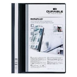 DURABLE Duraplus Schnellhefter 257901 DIN A4+ PVC (Polyvinylchlorid) 24 (B) x 31,1 (H) cm Schwarz Produktbild