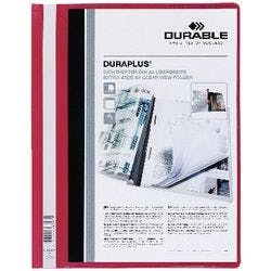 DURABLE Duraplus Schnellhefter 257903 DIN A4+ PVC (Polyvinylchlorid) 24 (B) x 31,1 (H) cm Rot Produktbild