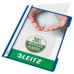 Leitz Standard Plastik-Schnellhefter 4191 DIN A4 Polypropylen 60 Blatt Blau Produktbild