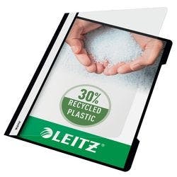 Leitz Standard Plastik-Schnellhefter 4191 DIN A4 Polypropylen 60 Blatt Schwarz Produktbild
