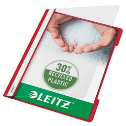 Leitz Standard Plastik-Schnellhefter 4191 DIN A4 Polypropylen 60 Blatt Rot Produktbild