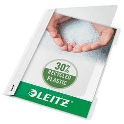 Leitz Standard Plastik-Schnellhefter 4191 DIN A4 Polypropylen 60 Blatt Weiß Produktbild