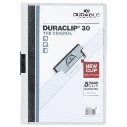 DURABLE Klemmmappe Duraclip DIN A4 Weiß Produktbild