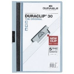 DURABLE Duraclip Klemmmappe 30 Blatt DIN A4 Hellblau Produktbild