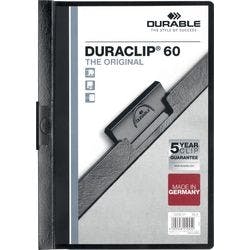 DURABLE Duraclip Klemmmappe 60 Blatt DIN A4 Schwarz Produktbild