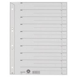Leitz 1 bis 10 Trennblätter DIN A4 Überbreite Grau 10-teilig Pappkarton 6 Löcher 1654 100 Stück Produktbild