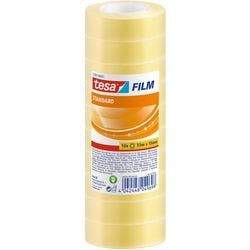 tesa Klebeband tesafilm Standard 57387 Transparent 15 mm (B) x 33 m (L) PP (Polypropylen) 10 Rollen Produktbild
