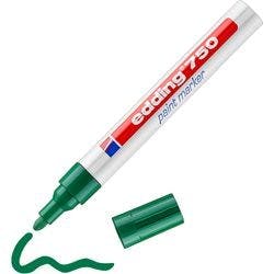 edding 750 Permanent Lackmarker Grün Mittel Rundspitze 2 - 4 mm  Wasserbeständig Produktbild