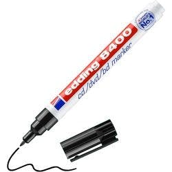 edding 8400 CD/DVD-Marker Fein Rundspitze 0,5 - 1 mm Schwarz Wasserbeständig Produktbild
