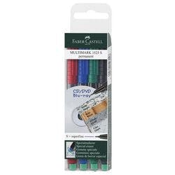 Faber-Castell Multimark Multimark OHP-Marker Extra Fein Nadelspitze 0,4 mm Farbig sortiert 4 Stück Produktbild
