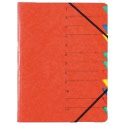 PAGNA Easy Ordnungsmappe 24131-01 DIN A4 Karton Gummiband 24 (B) x 0,5 (T) x 32 (H) cm Rot Produktbild
