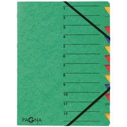 PAGNA Easy Ordnungsmappe 24131-03 DIN A4 Karton Gummiband 24 (B) x 0,5 (T) x 32 (H) cm Grün Produktbild