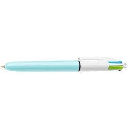BIC 4 Colours Fun Kugelschreiber Hellgrün, Lila, Pink, Türkis Mittel 0.4 mm Produktbild