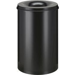 Vepa Bins Sicherheitspapierkorb 110 L Metall 47 x 72 cm Schwarz Produktbild Print Hauptbild L