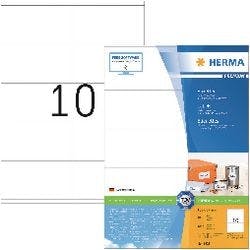 HERMA Universaletiketten 4425 Weiß DIN A4 105 x 57 mm 100 Blatt à 10 Etiketten Produktbild