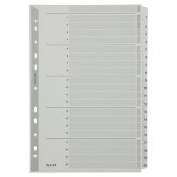 Leitz Register 4326 DIN A4 Weiß 20-teilig 11-fach Karton 1 bis 20 Produktbild