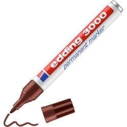 edding 3000 Permanentmarker Mittel Rundspitze 1,5 - 3 mm Braun Nachfüllbar Wasserbeständig Produktbild