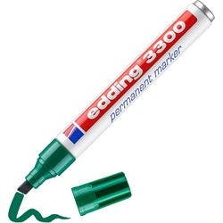 edding 3300 Permanentmarker Breit Keilspitze 1 - 5 mm Grün Nachfüllbar Wasserbeständig Produktbild