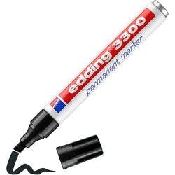 edding 3300 Permanentmarker Breit Keilspitze 1 - 5 mm Schwarz Nachfüllbar Wasserbeständig Produktbild