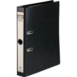 ELBA Rado Hängemappe DIN A4 50 mm Schwarz 2 Ringe Pappkarton Hochformat Produktbild