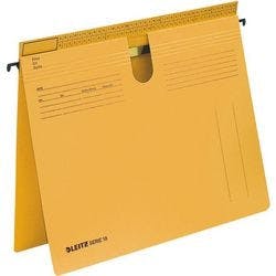 Leitz SERIE 18 Hängehefter 1814 DIN A4 Behördenheftung und Kaufmännische Heftung V-Base 15 mm 250 g/m² Gelb 100% Recycelter Manila-Karton Produktbild