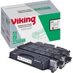 Viking 05X Kompatibel HP Tonerkartusche CE505XD Schwarz Duopack 2 Stück Produktbild