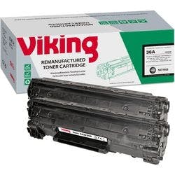Viking 36A Kompatibel HP Tonerkartusche CB436A Schwarz Duopack 2 Stück Produktbild