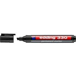 edding 330 Permanentmarker Breit Keilspitze 1-5 mm Schwarz Nachfüllbar Wasserbeständig Produktbild