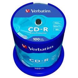 Verbatim CD-Rohlinge Extra Protection 700 MB 100 Stück Produktbild