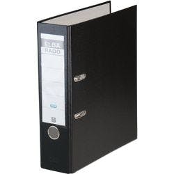 ELBA Rado Brilliant Ordner DIN A4 80 mm Schwarz 2 Ringe Pappkarton, PP (Polypropylen) Produktbild