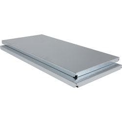 ARNO SPACE Epsilon Fachboden 2 Fachböden Stahl 1.000 x 388 x 32 mm Hellgrau 2 Stück Produktbild
