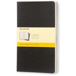 Moleskine Notizbuch Spezial Kariert Schwarz Pack 3 Produktbild