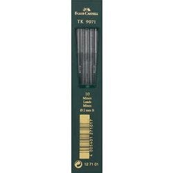 Faber-Castell Bleistiftmine 2,0 mm 2B Schwarz TK 9071 10 Stück Produktbild