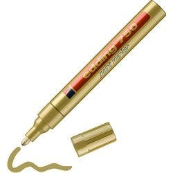 edding 750 Permanent Lackmarker Gold Mittel Rundspitze 2 - 4 mm  Wasserbeständig Produktbild