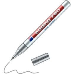 edding 780 Permanent Lackmarker Silber Extra Fein Nadelspitze 0,8 - 1 mm  Wasserbeständig Produktbild