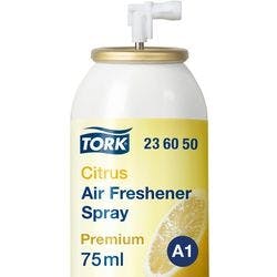Tork Premium Lufterfrischer Spray mit Zitrusduft A1, Flexible Einstellung, 12 Nachfüllungen, 236050 Produktbild
