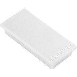 Franken Magnete Weiß 1 kg Tragfähigkeit 10 Stück Produktbild