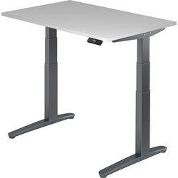 Hammerbacher Sitz-Stehschreibtisch XBHM Grau, Graphit 1.200 x 800 x 720 mm Produktbild
