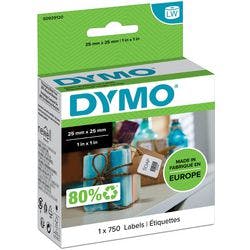 Dymo LW S0929120 Authentic Mehrzwecketiketten Viereckig Selbstklebend Weiß 25 x 25 mm Produktbild
