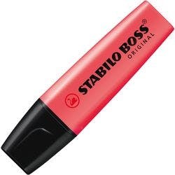 STABILO BOSS ORIGINAL Textmarker Rot Breit Keilspitze 2 - 5 mm Nachfüllbar Produktbild